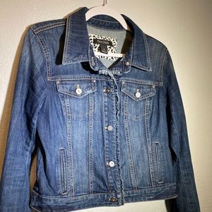 White House Black Market Blue Jean Jacket